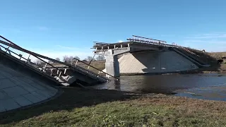 В Чулымском районе Новосибирской области рухнул железобетонный мост
