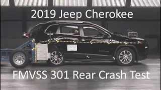 2019-2022 Jeep Cherokee FMVSS 301 Rear Crash Test (50 Mph)