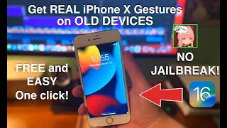 Get REAL iPhone X Gestures for FREE on ANY iPHONE iOS 16 [NO JAILBREAK LittleCow Method]