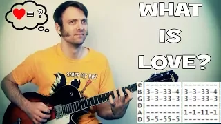 Haddaway What is Love Solo Guitar Instrumental Cover with Chords & Tab