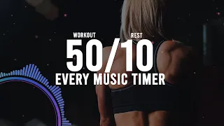 Interval Timer with Workout Music  - 50/10 sec!