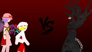 Remilia and Flandre Scarlet vs The Scarlet King (Touhou vs SCP)| Sticknodes Animation! (VOLUME)