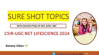 PART-7✅️ SURE SHOT TOPICS OF CSIR UGC NET LIFESCIENCE #csirnetlifescience #importantquestions