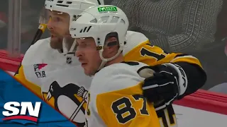 Penguins' Crosby Nets A Cheeky Redirect 15 Seconds Into Game vs. Blackhawks