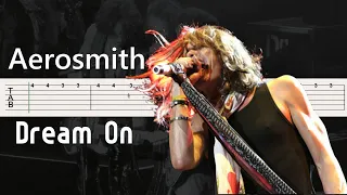 Aerosmith - Dream On Guitar Tutorial [Tab]
