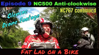 Episode 9 of 9 North Coast 500 Anti-clockwise Glencoe Drone A87 A82 Green Welly Fat Lad on a Bike