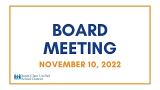 Board Meeting - November 10, 2022