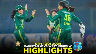 Full Highlights | Pakistan Women vs West Indies Women | 5th T20I 2024 | PCB | M2F2A