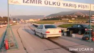 BMW E36 ///M3 Sedan vs BMW 320i E36 Drag Race