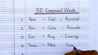 50 compound words | what is compound word | example of compound words | compound words