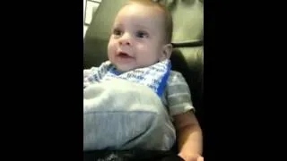 Baby Boy 4 Month old laughing Hysterically