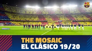 The Camp Nou's incredible mosaic and anthem before the Clásico 19/20