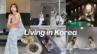 Living in Korea | ชีวิตroutineที่เกาหลี,ประชุมงาน,กินกาแฟ,ร้านอาหารใหม่แนะนำ