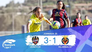 RESUMEN Y GOLES LEVANTE UD vs VILLARREAL CF, Jornada 25, FINETWORK LIGA F