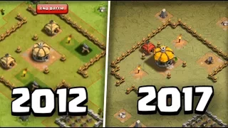 Clash of clans 2012-2017 history!