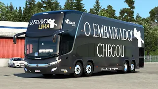 #ETS2 MOD BUS - Ônibus do GUSTTAVO LIMA | G7 1800 DD | Levando Banda Para Show