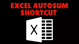 Excel Quick Tip - Excel AutoSum Shortcut Plus Excel Tricks