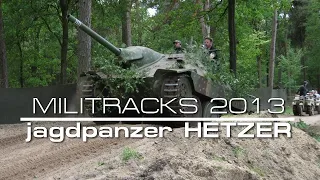 Hetzer on the move  Militracks Overloon