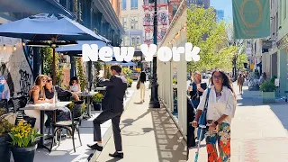 [4K]🇺🇸NYC Spring Walk🗽SoHo in Lower Manhattan via W Broadway | April 2022