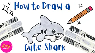 How to Draw a Cute Shark