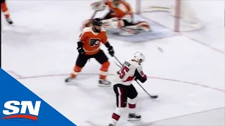 Matt Duchene Bats The Puck Out Of Mid-Air From The Face-Off Circle To Put Senators In Front