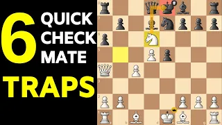 Top 6 Checkmate TRAPS | Chess Opening Tricks to Win Fast