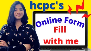 HCPC Registration Process- Online Form - Application for International Graduates