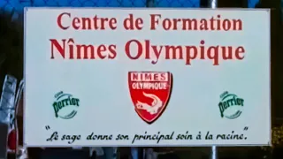 Le Nîmes Olympique avant d'affronter l'AS Saint-Etienne en Coupe de France 2005