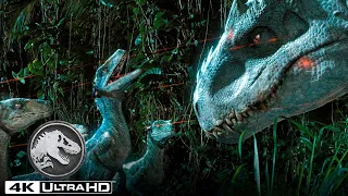 Rastreando a Indominus rex com uma matilha de Velociraptors em 4K HDR | Jurassic World
