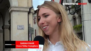 Sarah Fahr, continua ad allenarsi a Conegliano