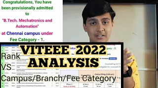 VIT Counselling Process 2023 : Watch this before it's too late!!  RANK vs Campus/Branch/Fee (2022)