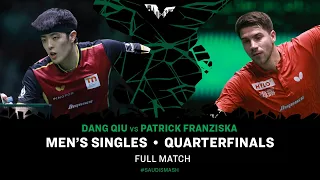 FULL MATCH | Dang QIU vs Patrick FRANZISKA | MS QF | #SaudiSmash 2024