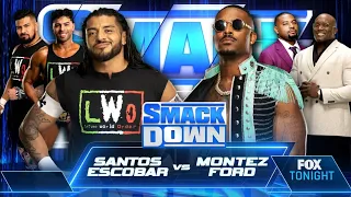 Santos Escobar Vs Montez Ford - WWE Smackdown 20/10/2023 (En Español)