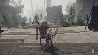 Nier Automata Emil ruins an emotional moment