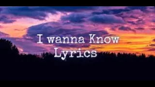 I Wanna Know - LYRICS - Joe *Acoustic Cover*