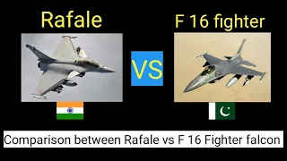 Comparison between Indian Rafale vs Pakistan F 16 Fighter falcon