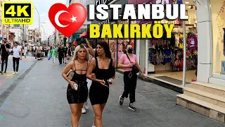 Walking in Istanbul Bakırköy | Walking Tour | July 2021| 4k UHD 60fps