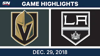 NHL Highlights | Golden Knights vs. Kings - Dec 29, 2018