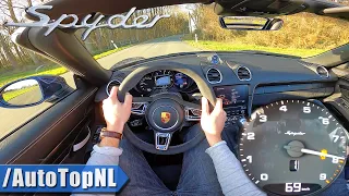 PORSCHE 718 SPYDER | 8000RPM 4.0 420HP | POV Test Drive by AutoTopNL