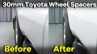 Toyota Prado 30mm Wheel Spacers Before And After - BONOSS Land Cruiser Prado Parts & Accessories