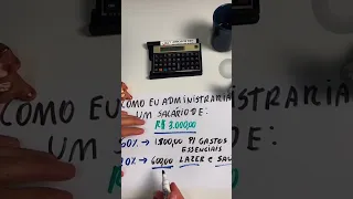 Como eu administraria um salário de R$ 3.000,00 ?