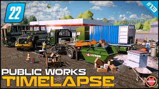 🚧 Removing Rubbish From A Construction Site Before Demolition ⭐ FS22 City Public Works Timelapse