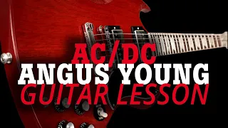 AC/DC, Angus Young, Guitar Lesson, Bends and Vibrato (with Tabs)