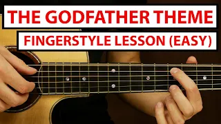 The Godfather Theme - EASY Fingerstyle Guitar Lesson (Tutorial) How to Play Fingerstyle