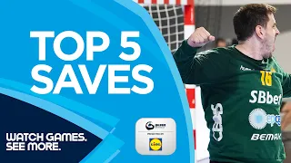 TOP 5 SAVES | Round 6 | Men's EHF EURO 2022 Qualifiers