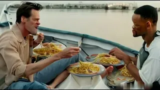 Jim Carrey and Will Smith eating spaghetti - By AI (Full Journey)