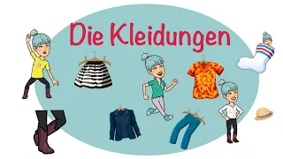 Die Kleidung / Klamotten / Deutsch lernen / German Clothes / Almanca Kıyafetler / Was hast du an ?