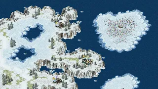 Yuri's Revenge Red Alert 2 Tundra Trrouble Version 4 Map Extra Hard AI Enemy