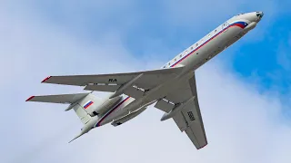 Tupolev Tu-134A lowpass Minsk Airport RA-65689 | Проход над полосой Ту-134А Аэропорт Минск