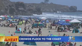 Hot Weather Inland Sends Bay Area Crowds To A Packed Stinson Beach Memorial Day